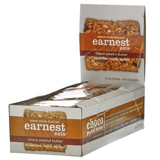 Earnest Eats, Baked Whole Food Bar, Choco Peanut Butter, 12 Bars, 1.9 oz (54 g) Each