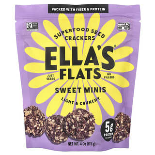 Ella's Flats, Superfood Seed Crackers, Sweet Minis, 4 oz (113 g)