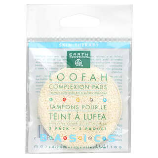 Earth Therapeutics, Basics, Loofah Complexion Pads, 3 Pads