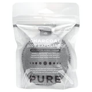Earth Therapeutics, Pure, Charcoal Body Exfoliator With Purifying Bamboo Charcoal, 1 Exfoliator