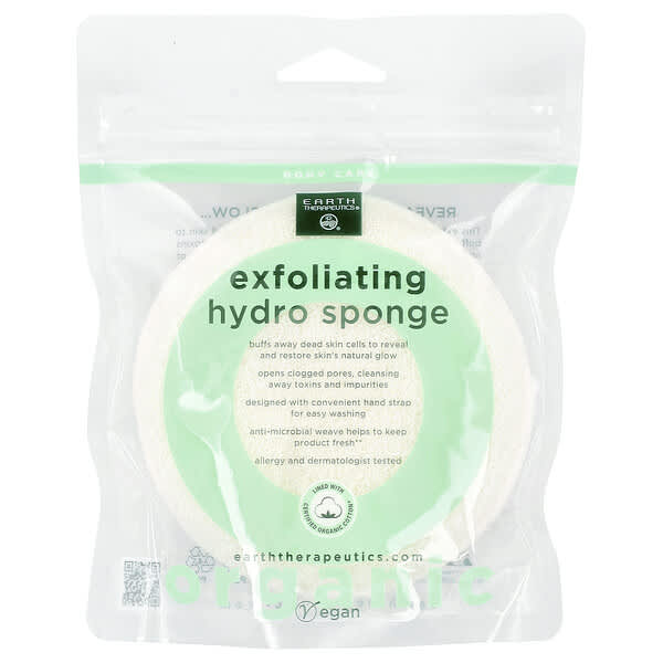 Earth Therapeutics, Span Hidro Pengelupasan, Bulat, 1 Span