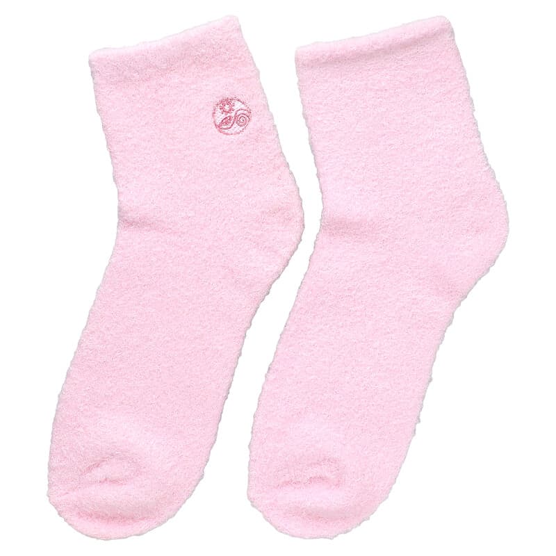 Aloe Moisture, Aloe Socks, Pink and White, 2 Pairs