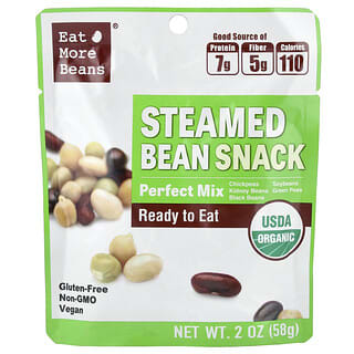 Eat More Beans, снек из бобов на паре, идеальная смесь, 58 г (2 унции)