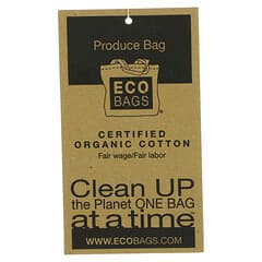 ECOBAGS, 有机棉蔬果袋，大号，1 个 (已停产商品) 