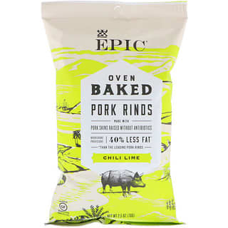 Epic Bar, Oven Baked, Pork Rinds, Chili Lime, 2.5 oz (70 g)