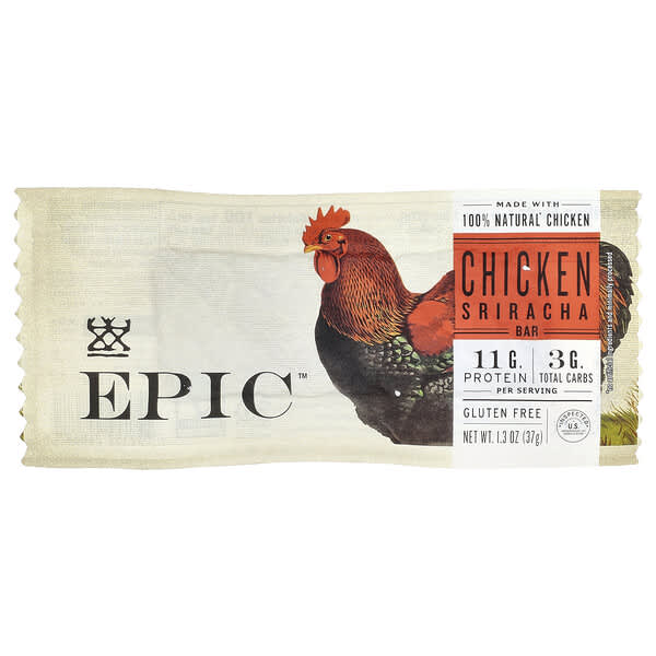 Epic Bar, 치킨 바, 스리라차, 37g(1.3oz)