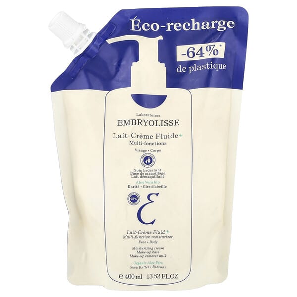 Embryolisse, Lait-Creme Fluid+，多功能保濕霜，填充裝，13.52 液量盎司（400 毫升）
