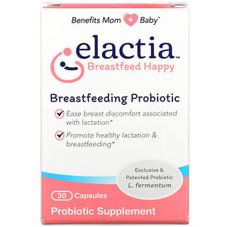 Elactia, 哺乳期益生菌，30 粒胶囊