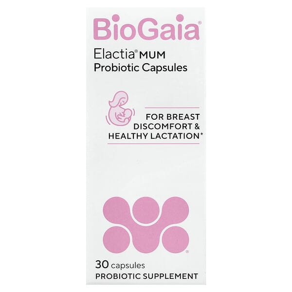 BioGaia（バイオガイア）, Elactia®（エラクチア）、マム、90mg、30粒