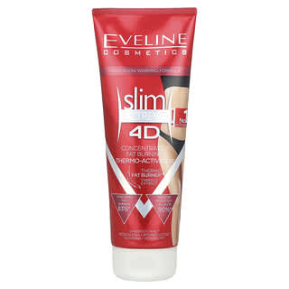 Eveline Cosmetics, Slim Extreme 4D, Termoactivador concentrado para quemar grasas, 250 ml (8,8 oz. Líq.)