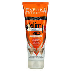 Eveline Cosmetics, Sérum Slim Extreme 4D, Profissional Intensamente + Remodelador, 250 ml (8,8 fl oz)