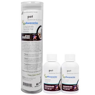 EcoDiscoveries, Pet Deodorizer & Stain Remover, Double Refill Pack, 2 fl oz (60 ml) Each