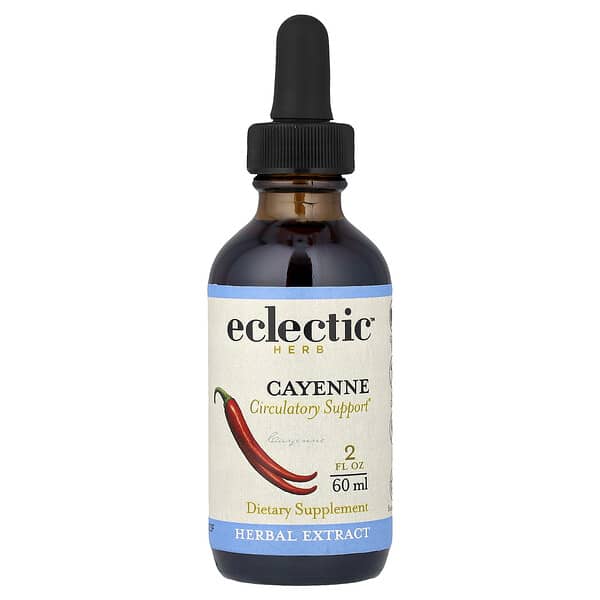Eclectic Herb, Ekstrak Cayenne, 60 ml