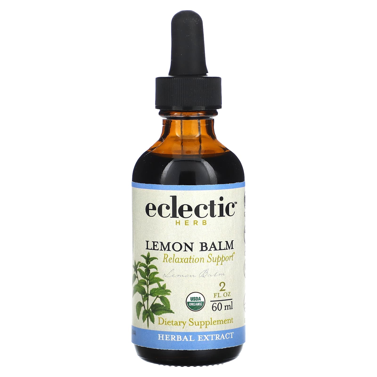Eclectic Institute, Lemon Balm Extract, 2 fl oz (60 ml)