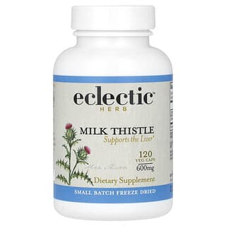 Eclectic Institute, Freeze Dried Milk Thistle, 2,400 mg, 120 Veg Caps (600 mg Per Capsule)