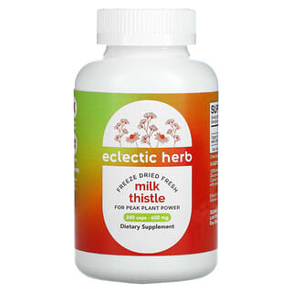 Eclectic Institute, Freeze-Dried Fresh, Milk Thistle, 600 мг, 240 капсул