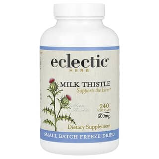 Eclectic Herb, Milk Thistle, 600 mg, 240 Veg Caps (150 mg Per Cap)