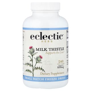 Eclectic Herb, Milk Thistle, 240 Veg Caps (600 mg per Cap)