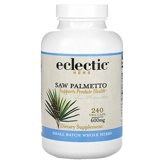 Eclectic Institute, Herb, Palma enana americana, 600 mg, 240 cápsulas vegetales