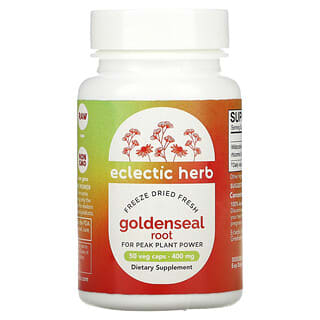 Eclectic Institute, Goldenseal, 400 mg, 50 Veg Caps