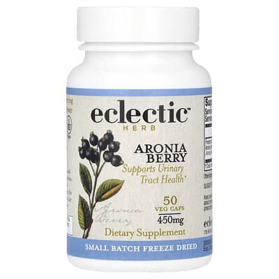 Eclectic Herb, Freeze-Dried Aronia Berry, 900 mg, Dietary Supplement (450 mg per capsule)
