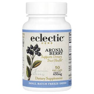 Eclectic Herb, Baya de aronia liofilizada, 900 mg, Suplemento alimentario (450 mg por cápsula)