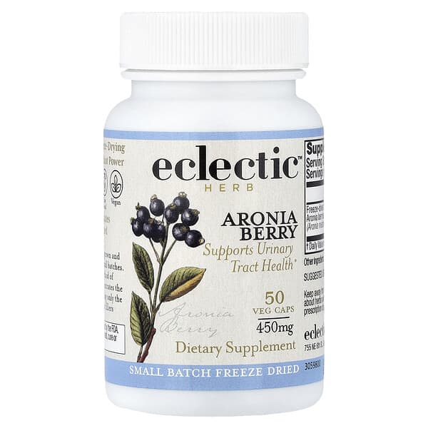 Eclectic Herb, Aronia Berry, 50 Veg Caps (450 mg per Capsule) — product photo 1