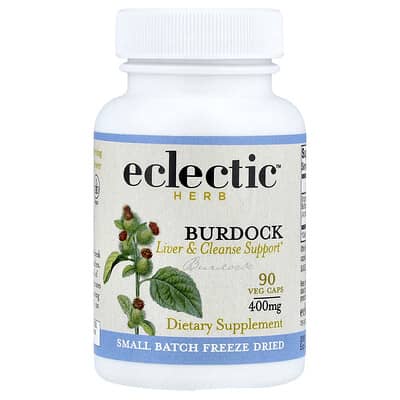 Eclectic Herb, Lyophilized Burdock Root, 400 mg, 90 Vegetarian Capsules
