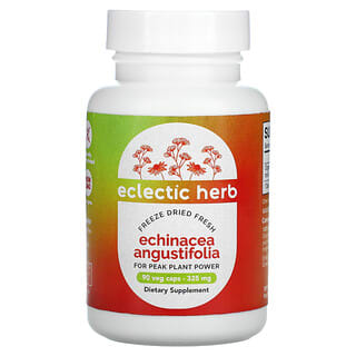Eclectic Institute, Echinacea angustifolia fresca liofilizada, 325 mg, 90 cápsulas vegetales