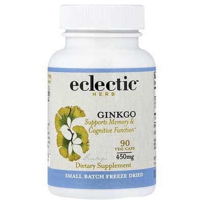 Eclectic Herb, Ginkgo, 450 mg, 90 Veg Caps