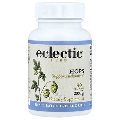 Eclectic Herb, Lyophilized, Hops, 200 mg, 90 Vegetarian Capsules