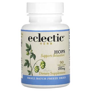 Eclectic Institute, Liofilizados, Lúpulo, 200 mg, 90 cápsulas vegetales