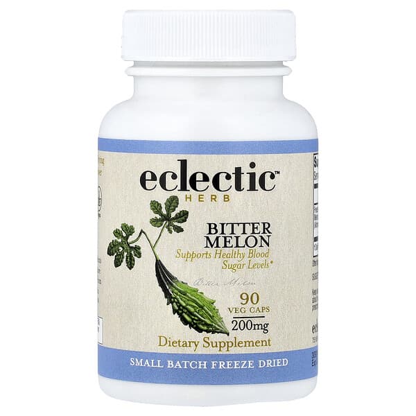 Eclectic Herb, 凍乾，苦瓜，200 毫克，90 粒素食膠囊