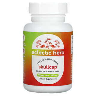 Eclectic Institute, Skullcap (Scutellaria), 350 mg, 90 cápsulas vegetarianas não-OGM