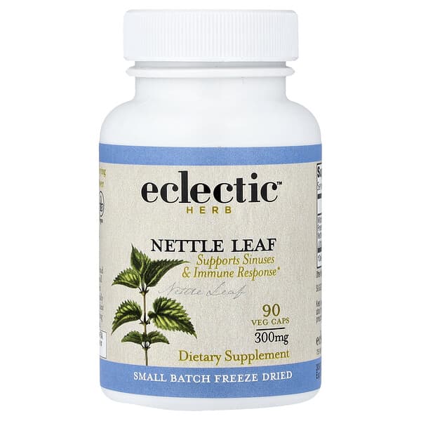 Eclectic Herb, 동결 건조 쐐기풀 잎, 300mg, 베지 캡슐 90정