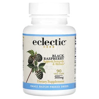 Eclectic Institute, Herb, Black Raspberry, 300 mg, 90 Veg Caps