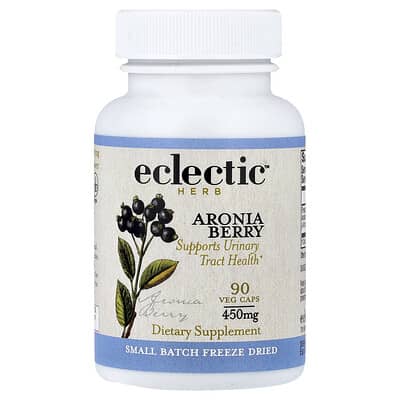Eclectic Herb, Freeze Dried Aronia Berry, 90 Veg Caps (450 mg per Capsule)