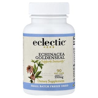 Eclectic Herb, 紫錐菊白毛茛，350 毫克，90 粒素食膠囊