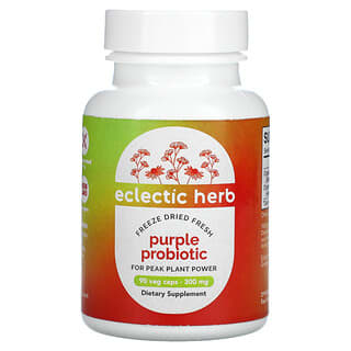 Eclectic Institute, сублимированный фиолетовый пробиотик, 300 мг, 90 вегетарианских капсул
