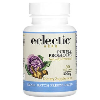 Eclectic Institute, Probiótico morado, 300 mg, 90 cápsulas vegetales