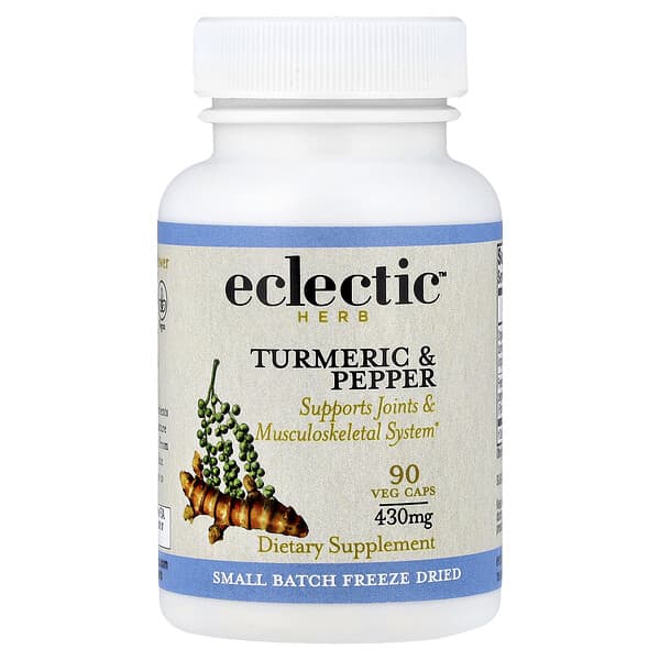 Freeze-Dried, Turmeric & Pepper, 90 Veg Caps