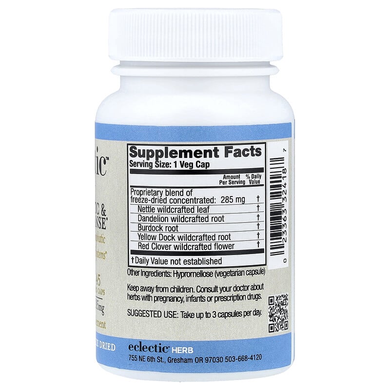 Lymphmatic & Blood Cleanse, 45 Bitkisel Kapsül