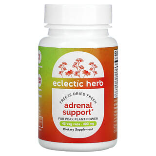 Eclectic Institute, Suporte Adrenal, 400 mg, 45 Cápsulas