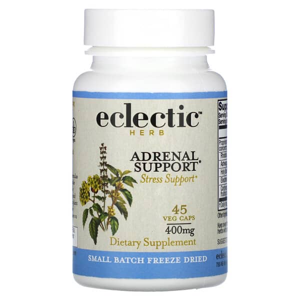 Eclectic Institute, 未加工フリーズドライ濃縮物、アドゥリーナル サポート、400mg、45粒