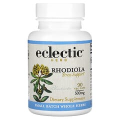 Eclectic Institute, Herb, Rhodiola Stress Support, Rosenwurz, Unterstützung bei Stress, 500 mg, 90 pflanzliche Kapseln