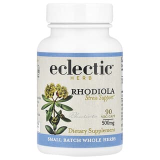 Eclectic Herb, ハーブ、Rhodiola Stress Support、500mg、ベジカプセル90粒