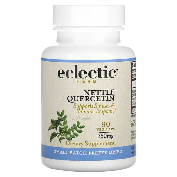 Eclectic Institute, сублимированная растительная добавка, кверцетин из крапивы, 175 мг, 90 вегетарианских капсул