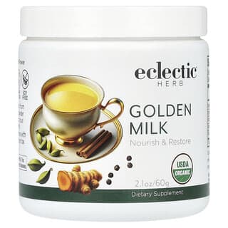 Eclectic Herb, Leche dorada en polvo, 60 g (2,1 oz)