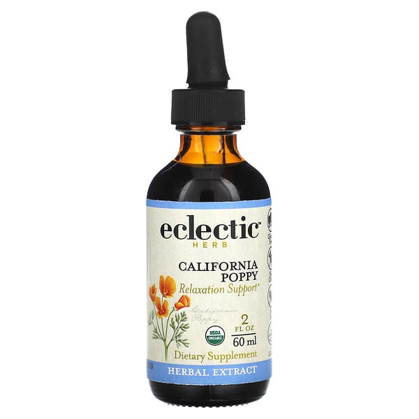Eclectic Institute, Herb, California Poppy Extract, 60 ml (2 fl. oz.)