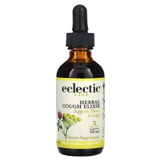Eclectic Institute, Kids Herbal Glycerite, Herbal Cough Elixir, 2 fl oz (60 ml)